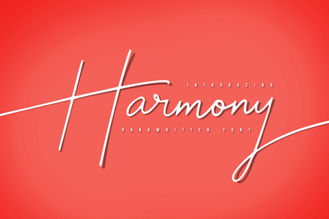 Free Harmony Handwritten Script Font