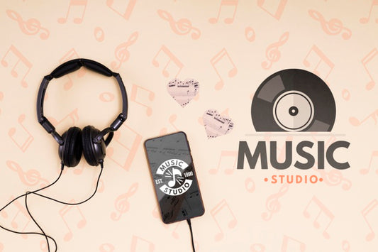 Free Headphones And Mobile Psd