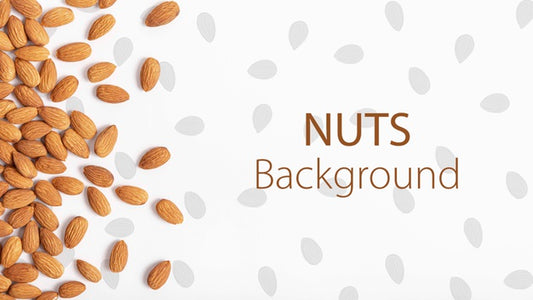 Free Healthy Almonds Mock-Up Background Psd