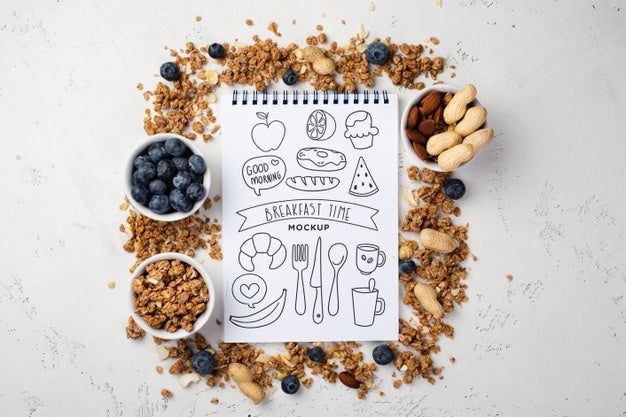 Free Healthy Breakfast Concept Mock-Up Psd