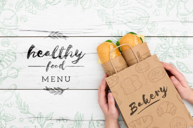 Free Healthy Food Mock-Up Psd