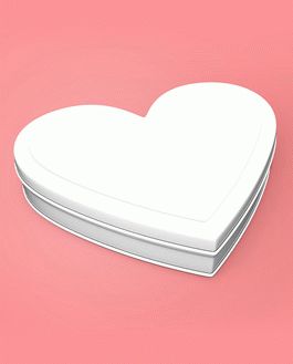 Free Heart Box – Psd Mockup