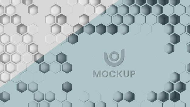 Free Hexagonal 3D Background Psd