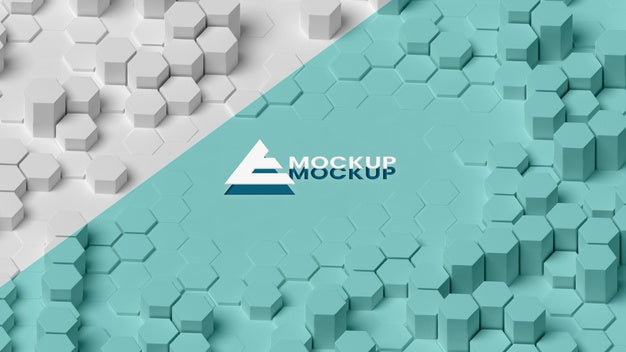 Free Hexagonal 3D Background Psd