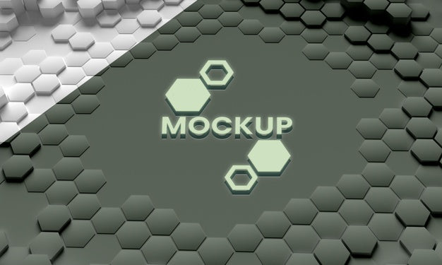 Free Hexagonal 3D Background Psd