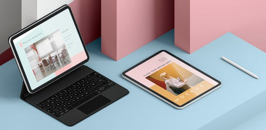 Free High Angle Arrangement Of Modern Devices Psd