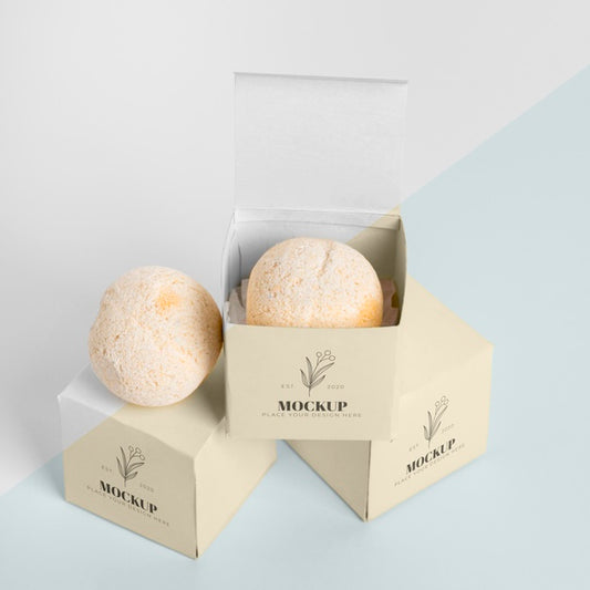 Free High Angle Bath Bombs In Boxes Psd