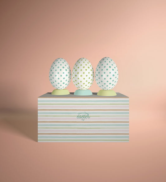 Free High Angle Box With Eggs Placed On Top Psd