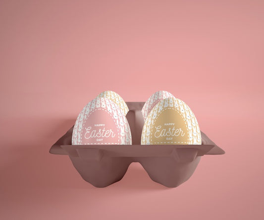Free High Angle Formwork With Eggs On Table Psd