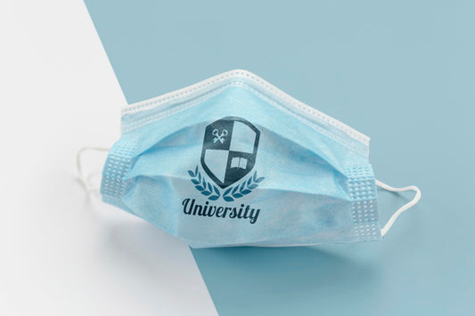 Free High Angle Of Back To School Medical Mask Psd