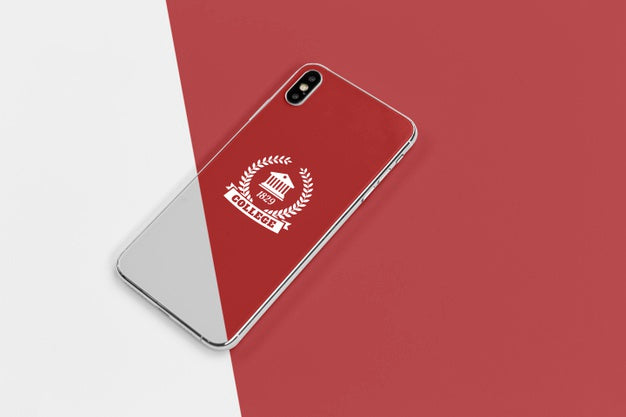 Free High Angle Of Back To School Smartphone Psd