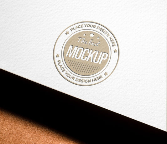 Free High Angle Of Coarse Paper Mock-Up For Business Psd