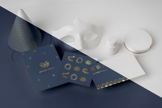 Free High Angle Of Simplistic Carnival Invitation With Diy Essentials Psd