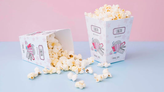 Free High Angle Popcorn In Cups Psd