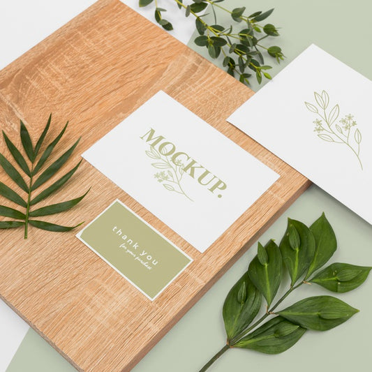 Free High Angle Stationery And Plant Arrangement Psd