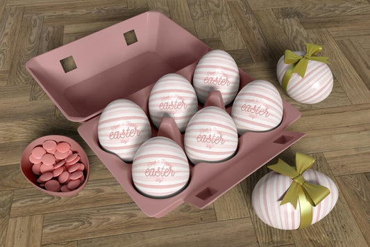 Free High Angle Wrapped Eggs In Formwork Psd