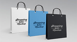 Free High Quality Paper Shopping Bag Mockup Psd
