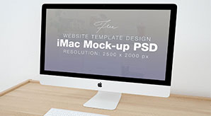 Free High Quality Website Design Apple Imac Mock-Up Psd
