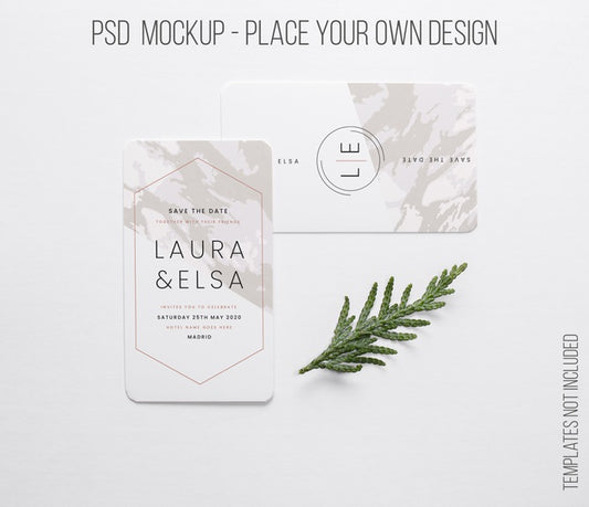 Free Horizontal And Vertical Visiting Card With Miniamalistic Composition Psd