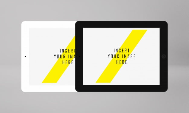 Free Horizontal Tablet Screen Mock Up Psd