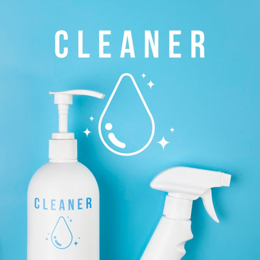 Free House Cleaning Product And Spray Mock-Up Psd