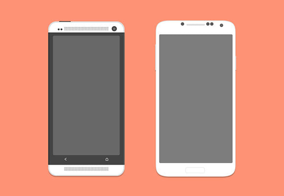 Free Htc One And Galaxy S4 Psd Mockups