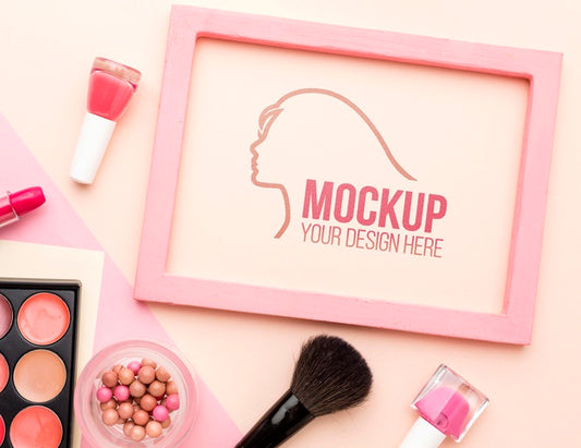Free Hygiene And Beauty Concept Mock-Up Psd