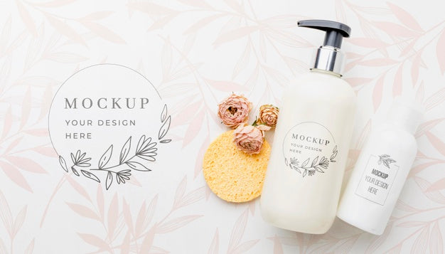 Free Hygiene And Beauty Concept Mock-Up Psd