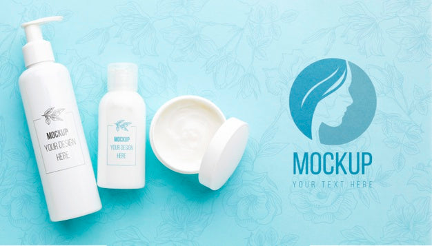 Free Hygiene And Beauty Concept Mock-Up Psd