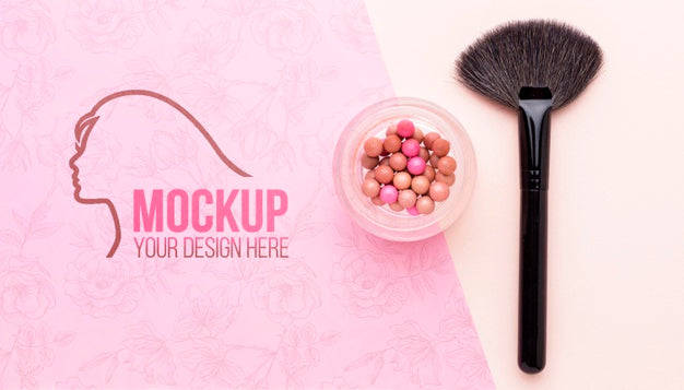 Free Hygiene And Beauty Concept Mock-Up Psd