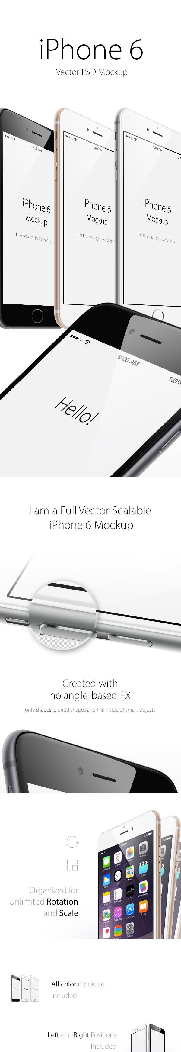 Free iPhone 6 Plus Cooll Angle View MockUp
