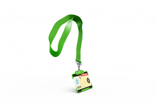 Free Id Card Mockup On Necklace Psd