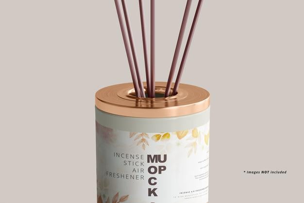 Free Incense Air Freshener Reed Diffuser Mockup Psd