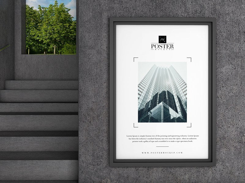 Free Industrial Poster Mockup
