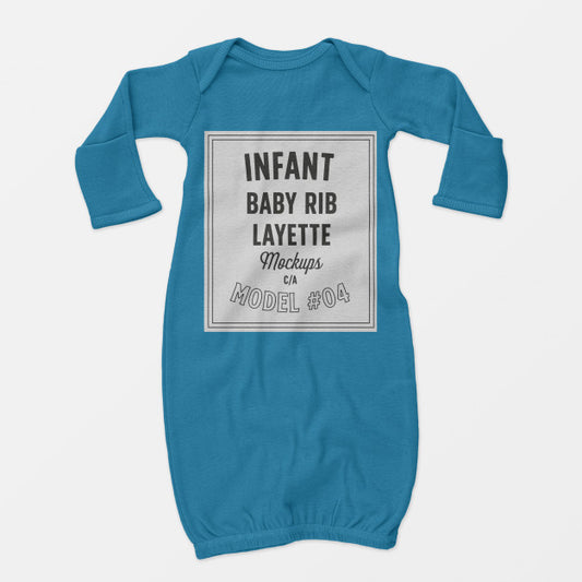 Free Infant Baby Rib Layette Mockup Psd