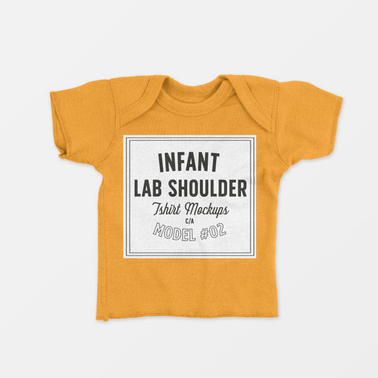 Free Infant Lap Shoulder T-Shirt Mockup 02 Psd
