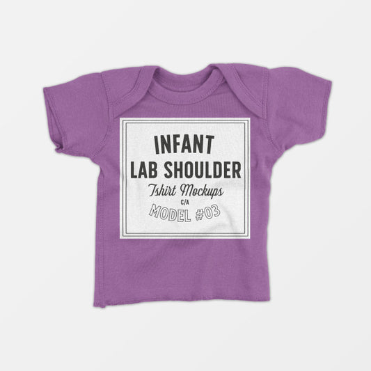 Free Infant Lap Shoulder T-Shirt Mockup 03 Psd
