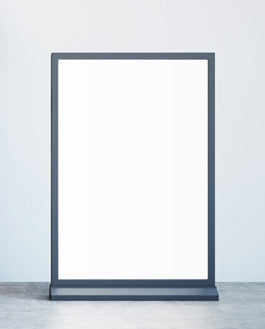 Free Inside Office Advertisement Stand Banner Mockup
