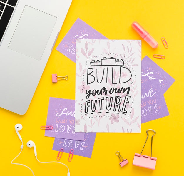 Free Inspirational Message On Sticky Notes Psd