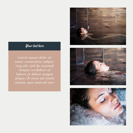 Free Instagram Post Template With Spa Concept Psd
