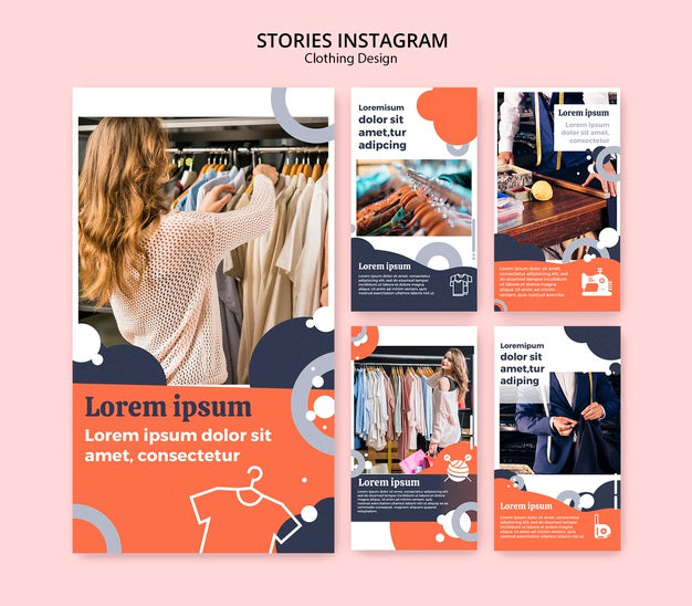 Free Instagram Stories For Clothing Store Psd