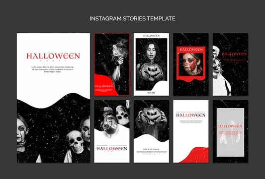 Free Instagram Stories Template For Halloween Psd