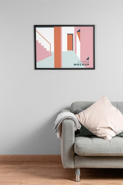 Free Interior Design Frame Mock-Up Psd