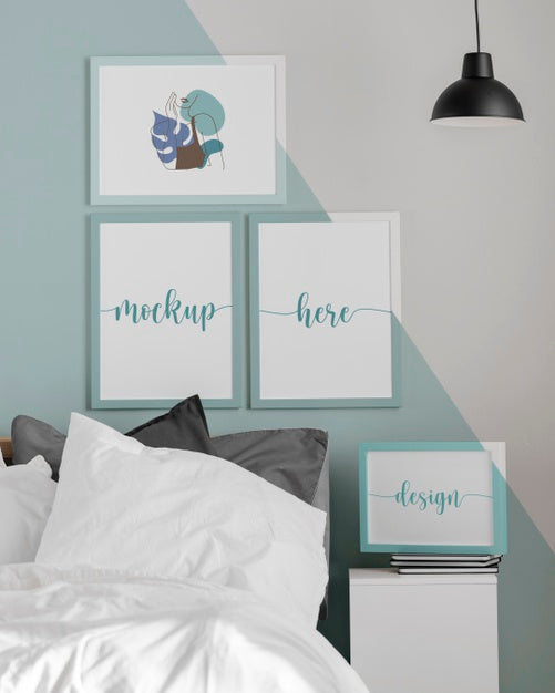 Free Interior Design With Mock-Up Frames Assortment Psd – CreativeBooster