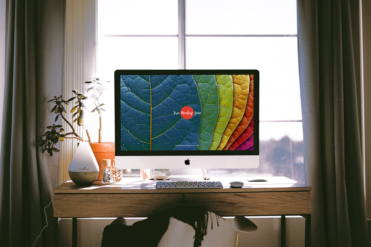 Free Interior Designer Workstation Imac Pro Mockup Psd – CreativeBooster
