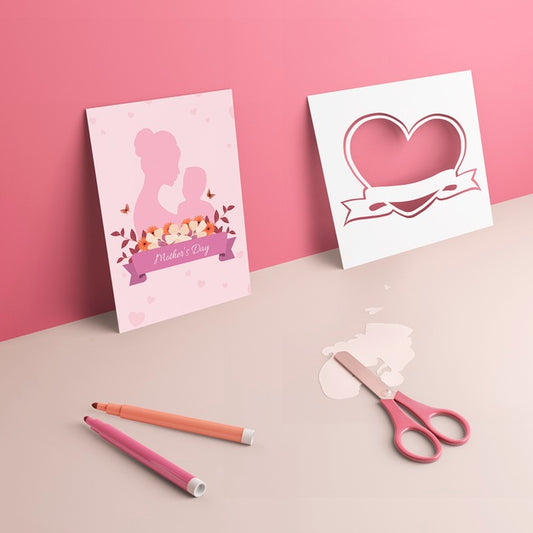 Free International Mother'S Day Card With Mock-Up Psd