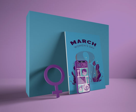 Free International Women'S Day March With Mock-Up Psd