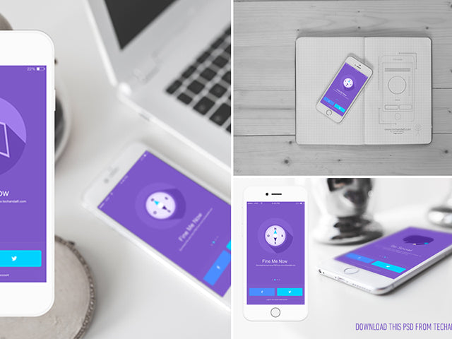 Material Showcase Ios Free Ios App Showcase Mockups – CreativeBooster