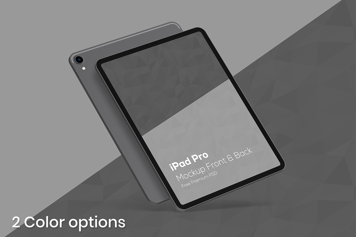 Free Ipad Pro Premium Mockup Psd [Front & Back]
