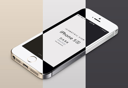 Free Iphone 5S Mockup – Perspective View